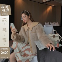 CC fur doll Toka Spain imported Tuscan fur coat women winter