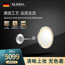Germany Ai Lixiu wall-mounted makeup mirror Hotel bathroom folding telescopic LED beauty dressing mirror with light