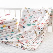 Gauze crib sheets cotton class a summer thin 2-layer blanket childrens nap towel quilt summer thin list