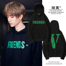 Stars in the same style as the Showar Wang Yibo Pure Cotton Loose Tide Ins and Men and Men and Men and Lovers Should Be Served