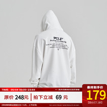 PCLP letter printed with cap sweatshirt country Chauded loose Spring autumn hat-shirt man clothes