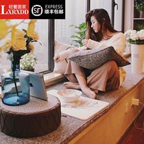 LXRXDD light luxury home custom cotton and linen floating window mat tatami mat high density sponge thick floating