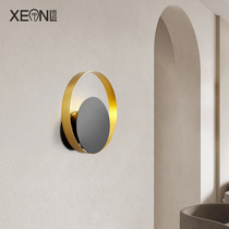 Postmodern creative living room wall lamp light and luxurious art bed headlights bedroom designer hallway wall light sample plate room wall lamp