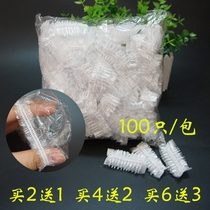 Hot sale disposable plastic waterproof earmuffs Baking oil Hair coloring Bath hair care ear elastic mouth earmuffs 100 pcs