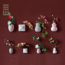 Sanshantang wall hanging water cultivation small vase creative wall green decorative hanging ornaments modern simple ins