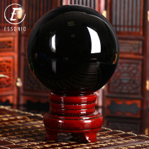 ESSONIO black crystal ball ornament crystal ball ornament natural obsidian ball ornament ball