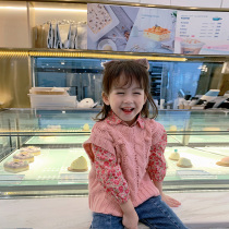 Fall in love with pretty girl girl sweater vest autumn clothes New Baby foreign style children sweet girl sleeveless knitted vest Z