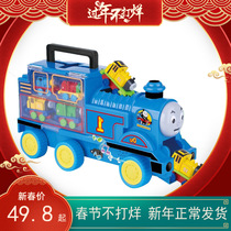 Chute Small Fire Car Suit Large Number Music Baby Children Toy Car Inertia Back Force Alloy Car Boy