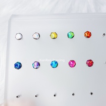 Immortals puncture the US to import titanium alloy wave clad sides Euromooring lip nails Spike Ears Bone nails 14g