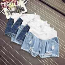 Pregnant Woman Shorts Summer Fashion Outwear Pregnant Woman Pants Spring Summer Break Cave Low Waist Pregnant Woman Jeans Female Boomer Summer Dress