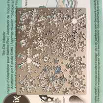 scrapbook DIY album card sheet mold 19015 snowflake card shadow