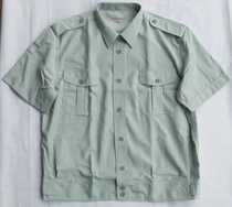 99-style short sleeve shirt vintage military green striped shirt summer shirt mens military training uniform top breathable