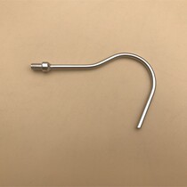 C stainless steel non-pointed single hook 2m6m10m embossed telescopic rod thickened net copying rod 8mm mouth curved hook