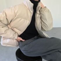 Only the high-quality washed PU cotton coat from COLN can make you look and warm this winter