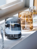 Mouthwash cup Light luxury hotel brushing cup cup set Glass toothbrush cup holder plate Household tooth cup Tooth cylinder cup Wash