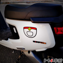 hf car sticker calf m n1s u jingle pocket electric car scratch decoration sticker front face side Universal