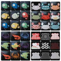 Crab small flower brick animal cartoon brick chain restaurant tile antique brick wall tile tile retro Flower tile tile