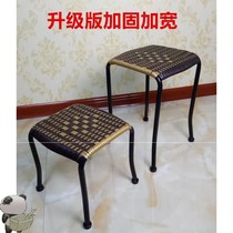 Small rattan chair Low bench Small bench Shoe stool Fashion plastic stool Dining stool Coffee table stool Rattan woven small square stool Small rattan chair