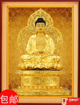 Buddha Bodhisattva Pharmacist Buddha cross-stitch embroidery disease disaster relief worship temple shrine table living room hanging painting