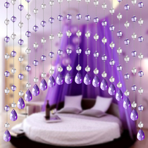 Fengshui curtain decoration crystal bead curtain partition curtain living room screen hanging curtain hanging curtain home cover-free hole