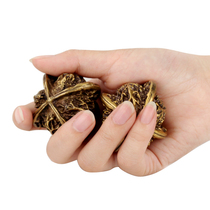 Juyuan Pavilion brass walnut handlebars play with solid fitness ball to send elders elderly massage handball pair