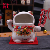 Golden Shi Workshop Fashion Cat Fashion Household Includes Cho Mo Ceramic Storage Store Open Gift Gift Creative Accessories