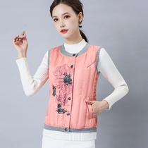 Feather 2021 fall winter down waistcoat women's short light vest slim warm down jacket liner wear waistcoat