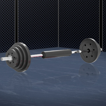 Fitness equipment household black environmental protection rubber barbell rod 50kg60kg70kg80kg90kg100KG