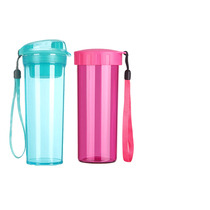 Tupperware water cup crystal color tea rhyme couple simple suit sports Cup Combination Cup Portable leak-proof summer