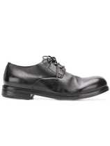 MARSELL 2021 trendy black leather lace-up men Derby shoes