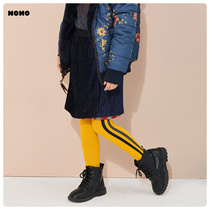 NONOCO childrens clothing autumn knitted striped pantyhose stockings leggings girl Foreign