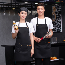 Nail art catering milk tea coffee Western restaurant overalls canvas apron fashion advertising custom apron logo printing