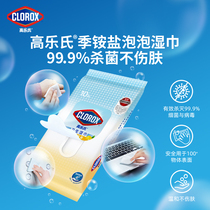 (10 pieces pack)CLOROX Quaternary ammonium salt bubble sanitary disinfection wipes Portable sterilization wipes