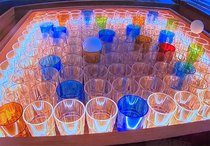 Pitching in place Booth Throwing game props Children and adults warm-up scoring game Creative game activity props