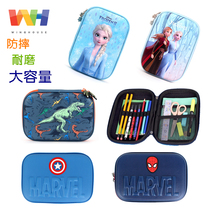 Korea winghouse children stationery box boys multifunctional elementary school student pencil case dinosaur large capacity pen bag