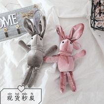 Wishing rabbit souvenir ins wind keychain pendant Soft cute healing small exquisite girl housewarming doll