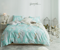 Cotton four-piece Wei Xia combed cotton four-season piece set sheet quilt cover 1 8 three-piece set 1 5