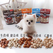 The most popular Tooth Cleaning and molar Stick SmartBones Mini Tooth Cleaning Bone 8 packs of dog Snacks Bite-resistant glue