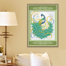 Cross stitch 2021 New thread embroidery living room bedroom small piece Peacock simple modern self embroidery fresh hand embroidery