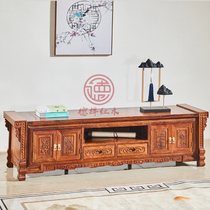 Mahogany furniture bogus Rosewood hedgehog red sandalwood luxury Four Seasons flower TV cabinet solid wood Chinese style locker