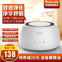 Mini air purifier household formaldehyde second-hand smoke smell dust bedroom office desktop small negative ion