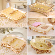 Soap Box European soap dish soap box creative drain resin hotel soap dish handmade soap box bathroom accessories