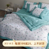 Special price is sold out Korean Modal soft cat pattern single quilted quilted by students
