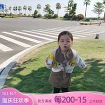 Girls baby top sweater can be salt sweet mink wool knitted sweater 90 yards