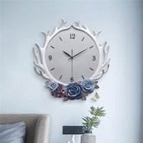 Nordic living room wall clock blessing carved personality fashion decoration Household hanging watch Art watch Modern simple quartz clock