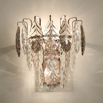 Postmodern crystal wall lamp bedroom bedside lamp light luxury living room background wall wall lamp creative personality corridor aisle light