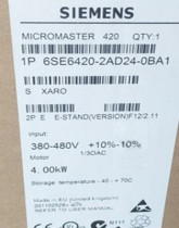 Original 6SE6420-2AD24-0BA1 Siemens 420 inverter 4KW 6SE64202AD240BA1