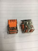 USB-A female a type double orange USB-A female interface USB socket USB socket USB seat female double layer female seat Orange