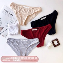 Modal cotton thin belt hollow out comfortable low waist briefs hip breathable cotton inner crotch girl panties underpants