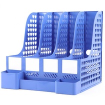 Document shelf multi-layer four-column frame office supplies book stand simple table folder desktop storage box students students